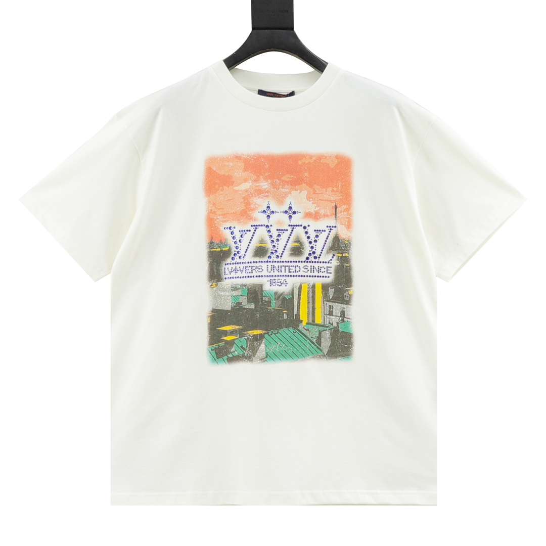 LV Logo lettering T-shirt