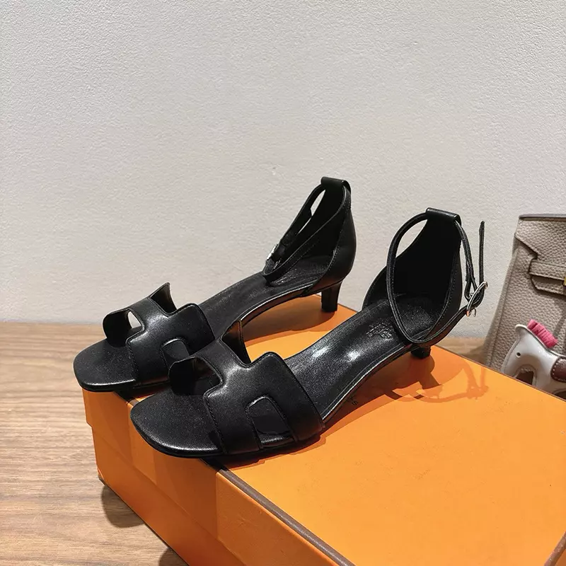 Fashion High Quality Real Leather High Heel Sandals LX-872318