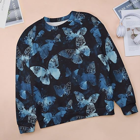 AERLEN Women's Cat Butterfly Sweatshirts