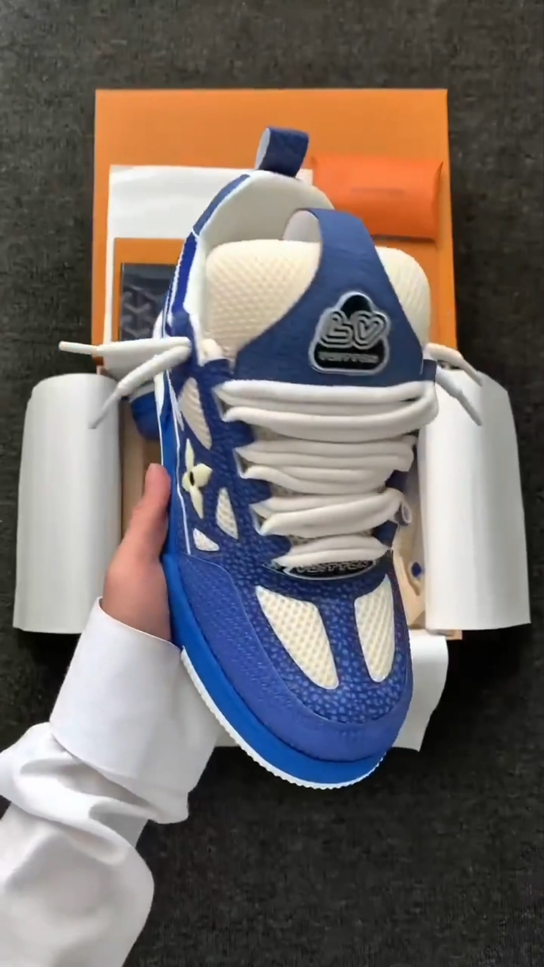 LV Skate Sneaker Navy Blue