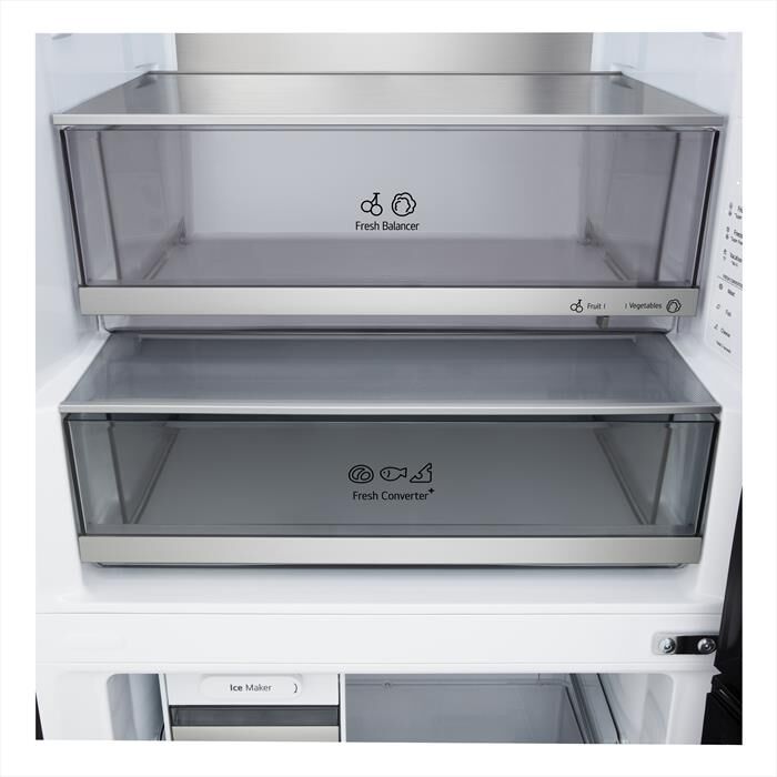 LG - Frigorifero combinato GBBW726CEV Classe C 465lt-Nero