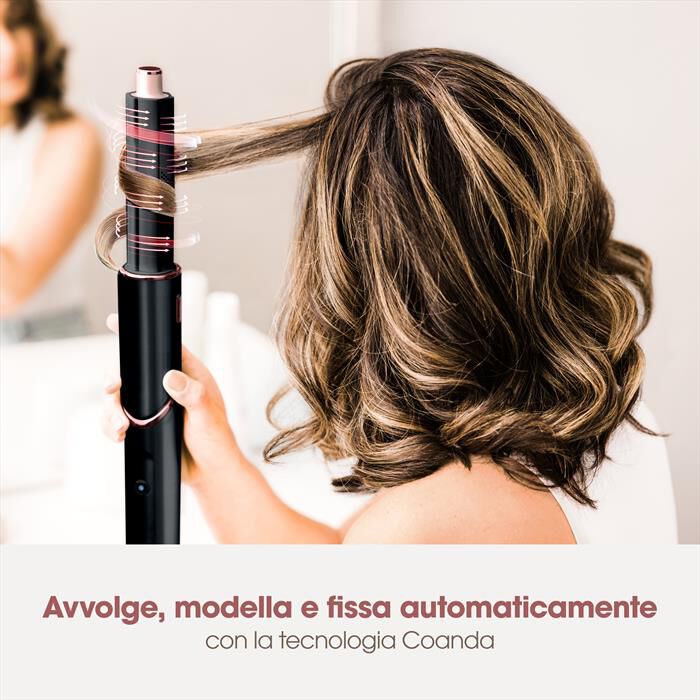 SHARK - Styler e asciugacapelli FLEXSTYLE 3 in 1 HD424EU-nero/oro rosa