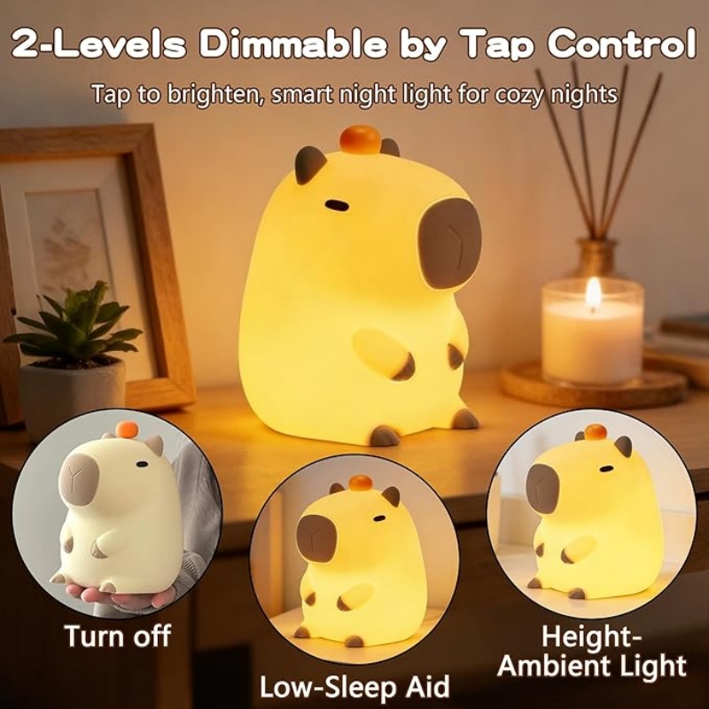 Penguin Lamp with Knit Hat