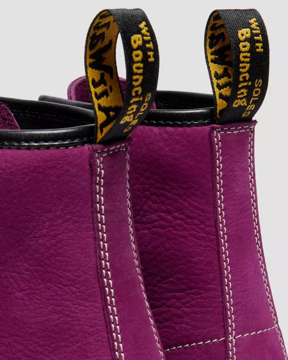 1460 LACELESS NUBUCK SLIP ON BOOTS