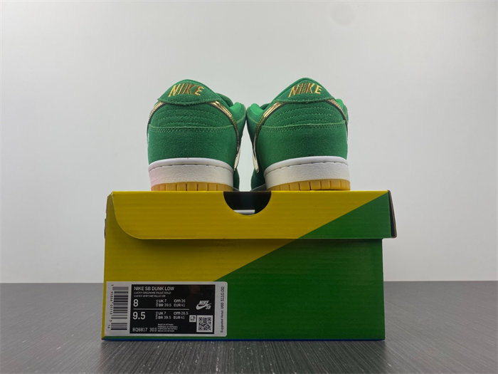 NK SB Dunk Low Pro St. Patrick's Day BQ6817 303