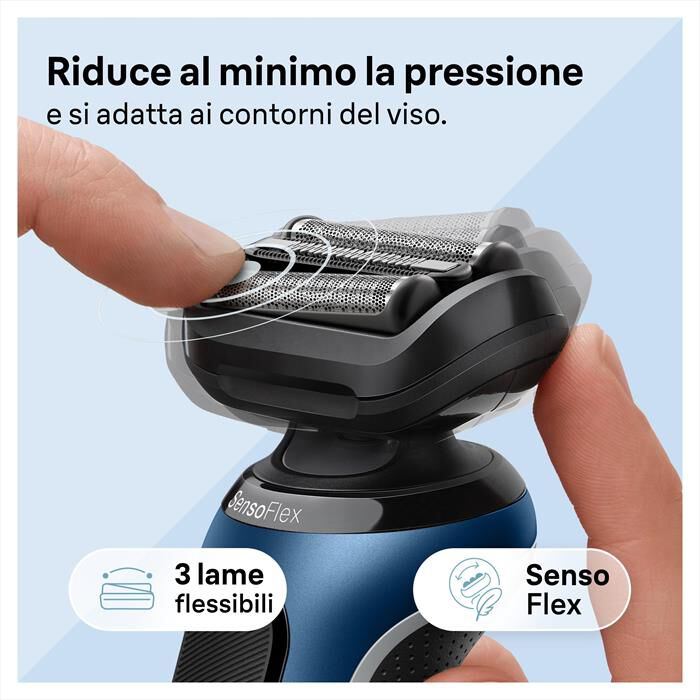 BRAUN - Rasoio SERIES 6 61-B1200S-BLU