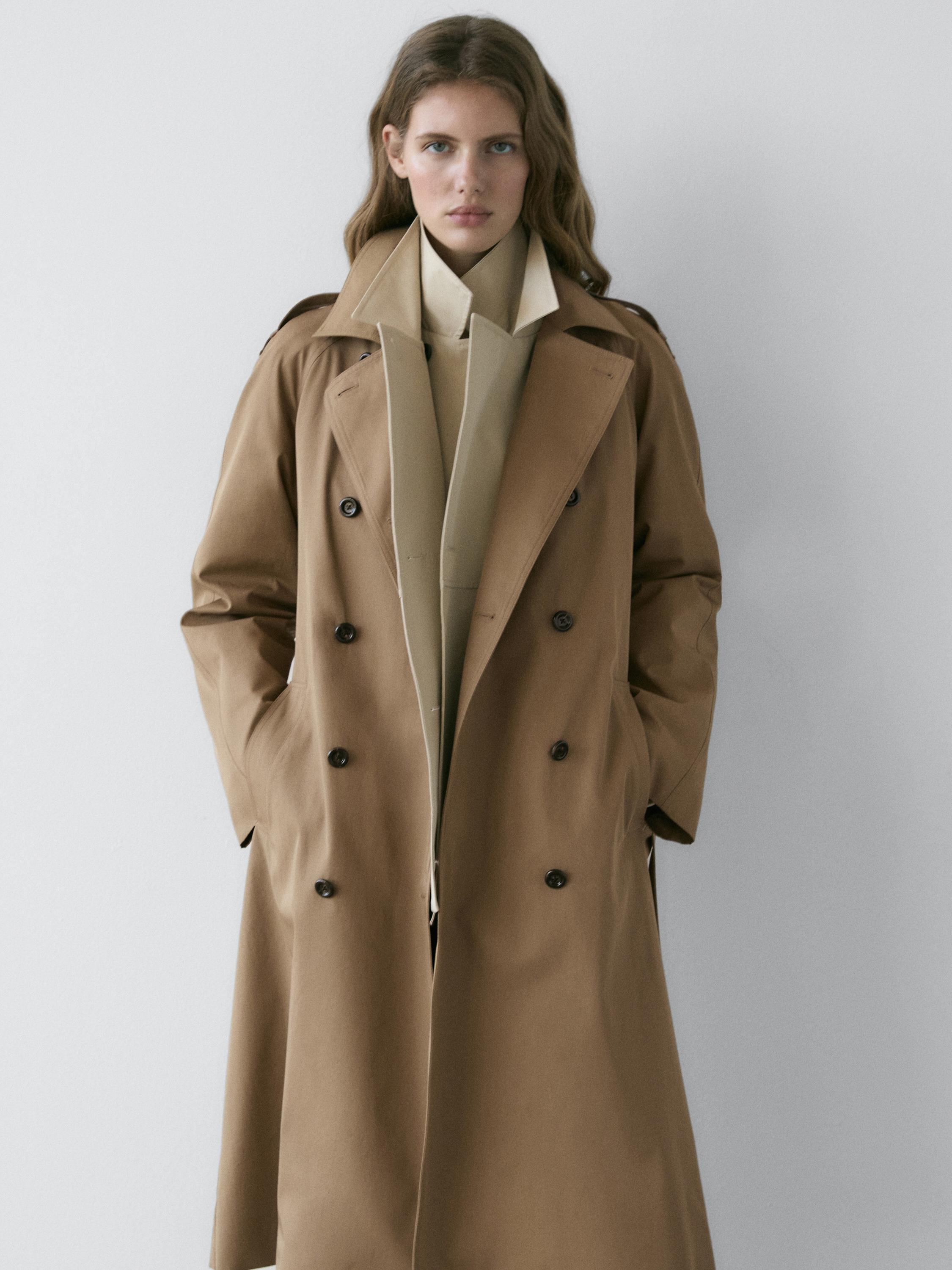 Gabardina trench 100% algodón