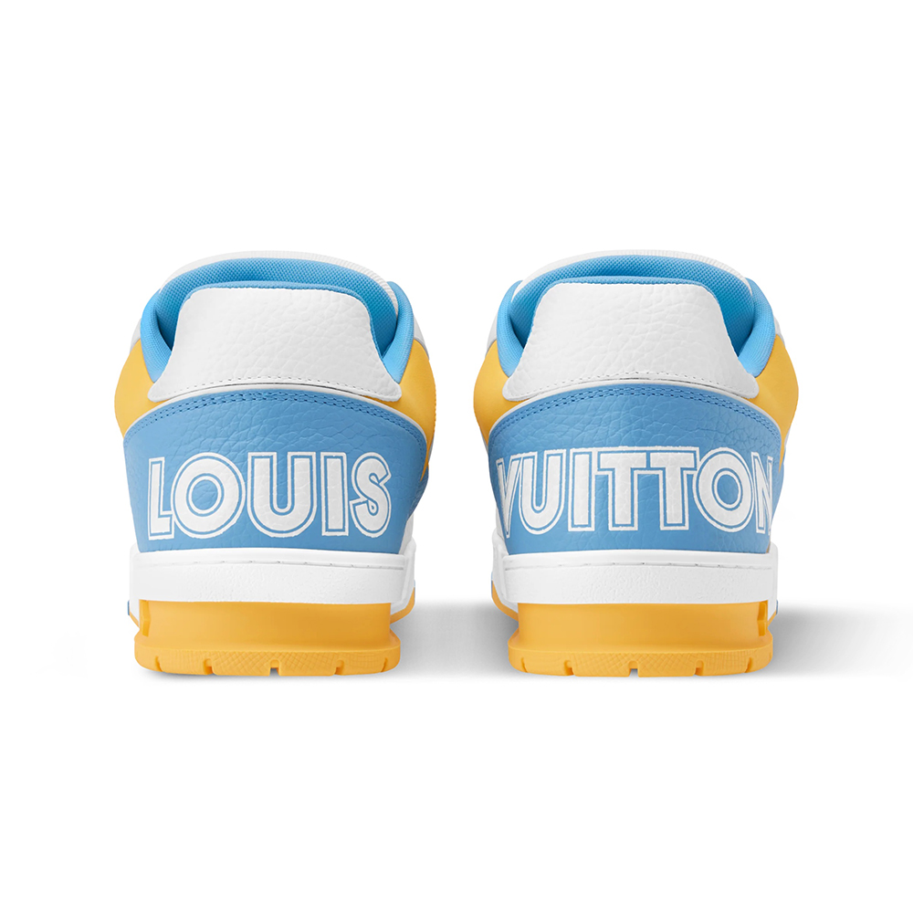 LV  Trainer Blue Velcro Strap Sneaker
