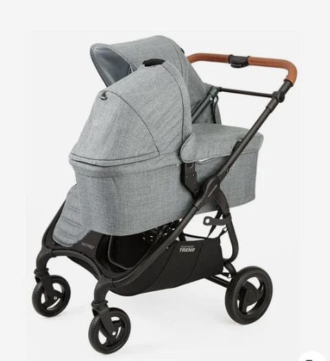 Valco Trend Duo Twin Side by Side Double Stroller + Bassinet Bundle 2025 Black / Black
