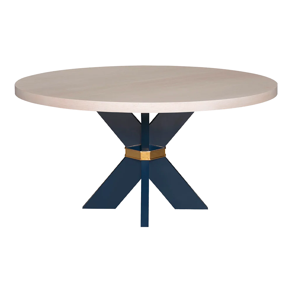 Savannah X 48 Table with White Washed Oak Top