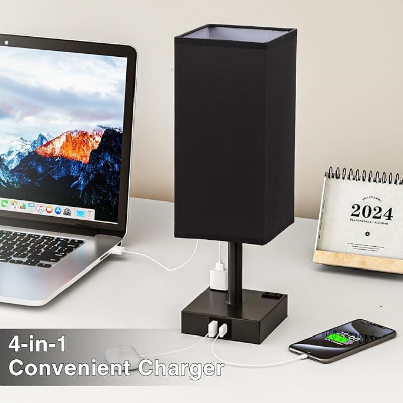 Gold White Touch Table Lamp