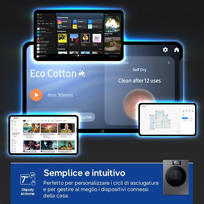 SAMSUNG - Asciugatrice DV90F09F4SU3 9Kg Classe A-Nero