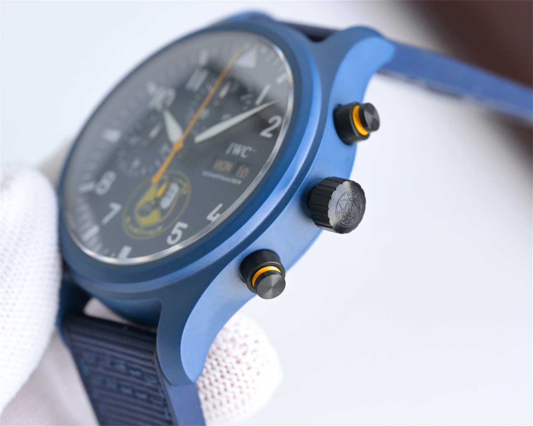 ZF IWC Royal Maces Replica | V3 Blue Ceramic & Blue Dial IW389109