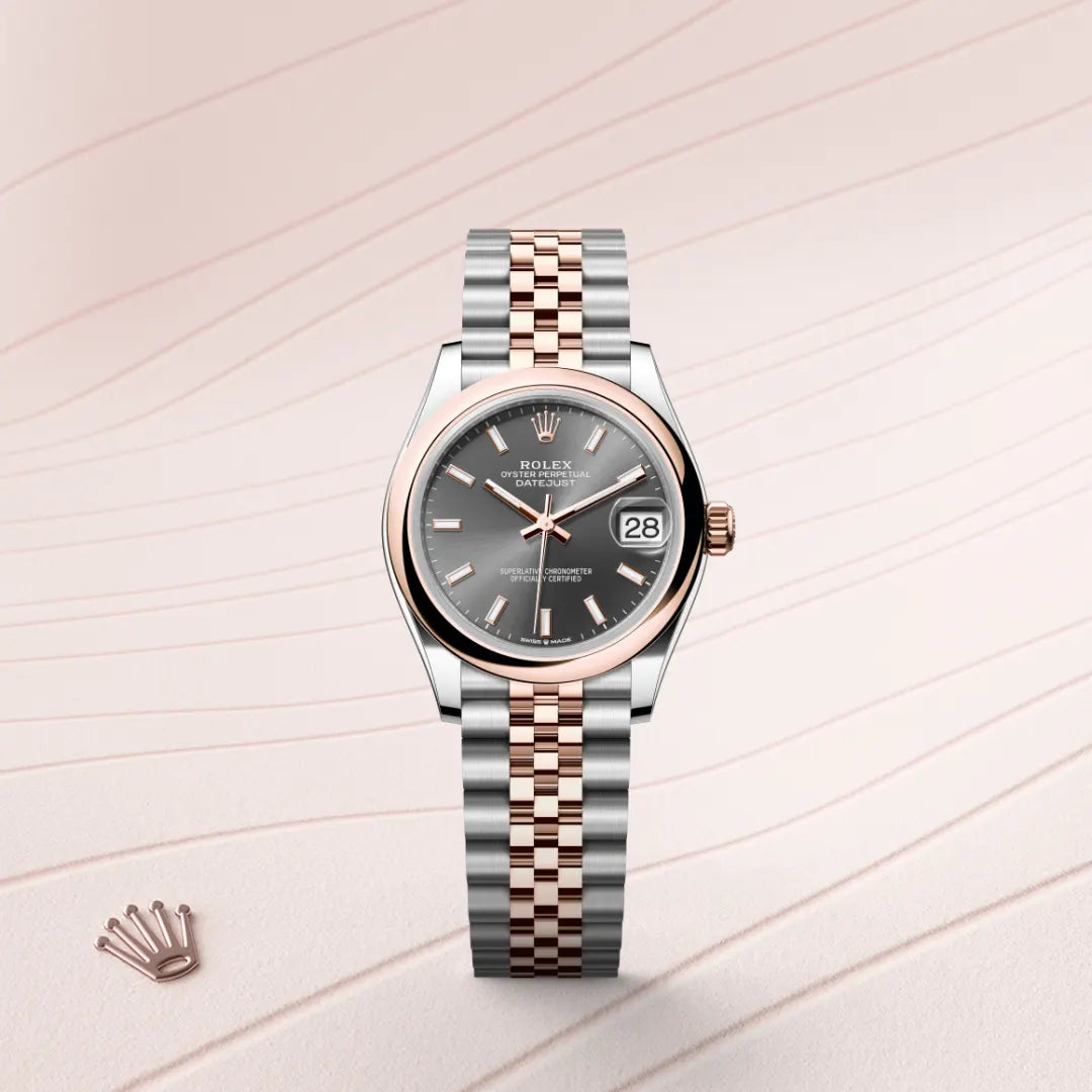 2025 Datejust 31 Rolex Oyster, 31 mm, Oystersteel and Everose gold M278241-0018
