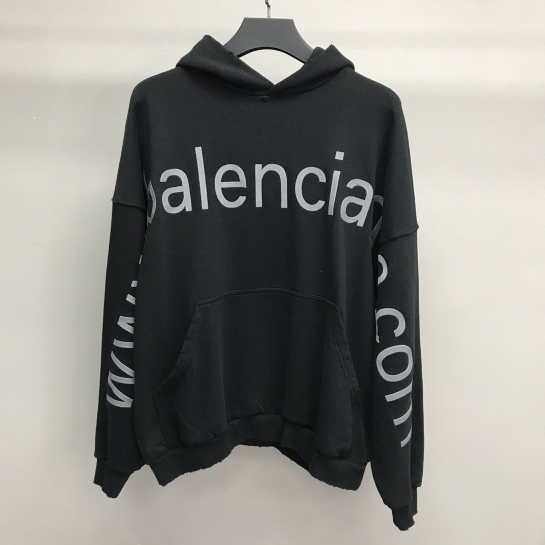 BLCG lettered hooded sweatshirt