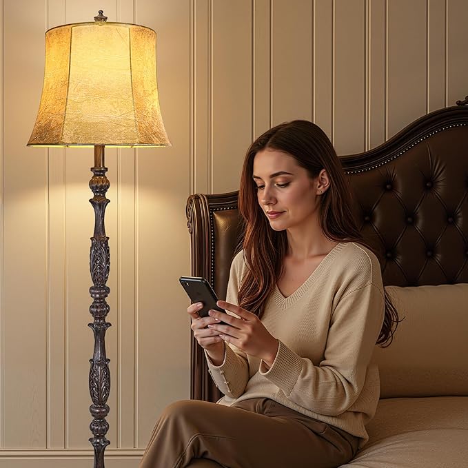 LUMIGROVE Vintage 66” Tall Floor Lamp for Living Room Bedroom