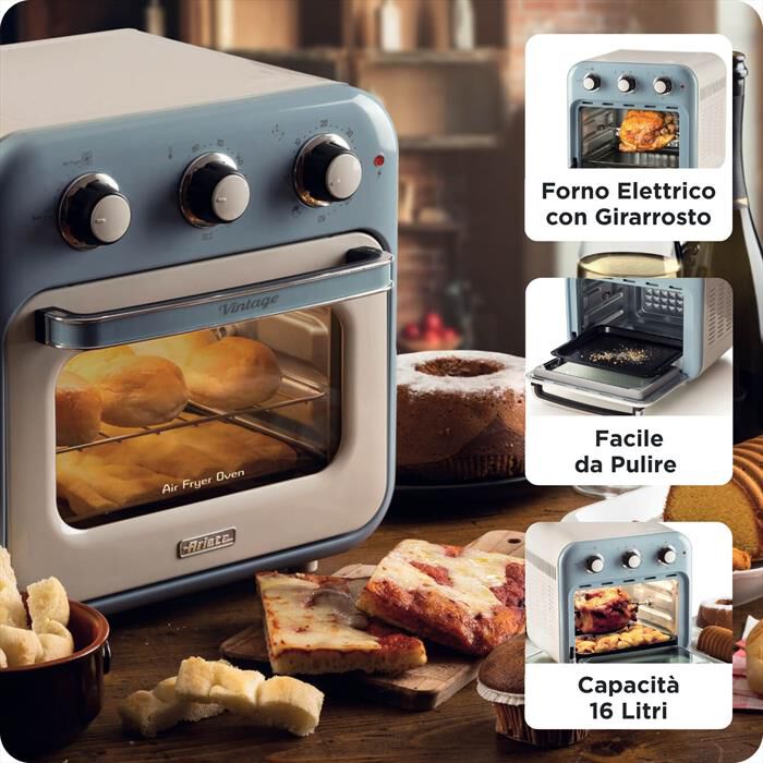 ARIETE - Friggitrice ad aria 4632-Celeste