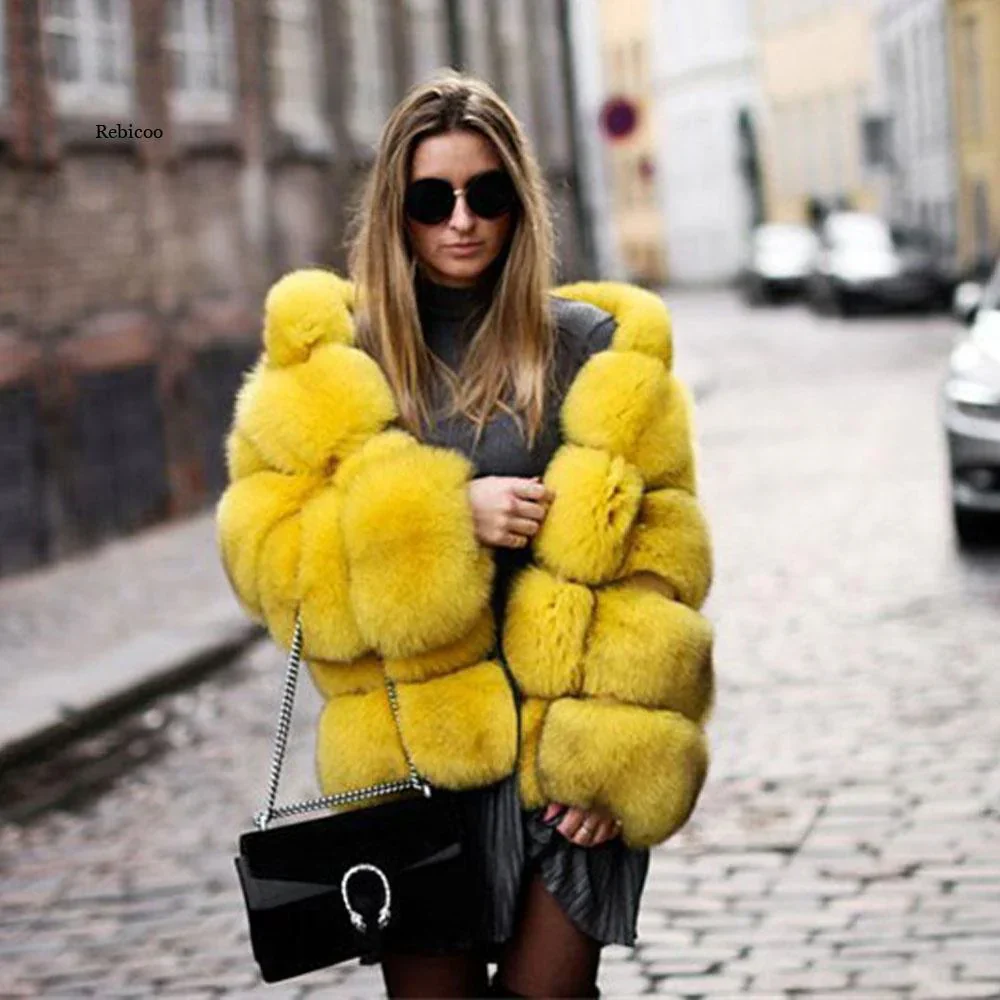 Manteau Glamour En Fourrure