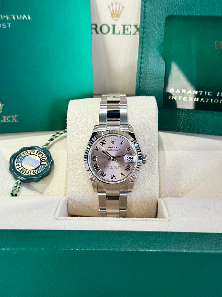 【Super Clone】RLX Datejust m278274-0019/0020 Pink 31mm Dial Oyster Watch