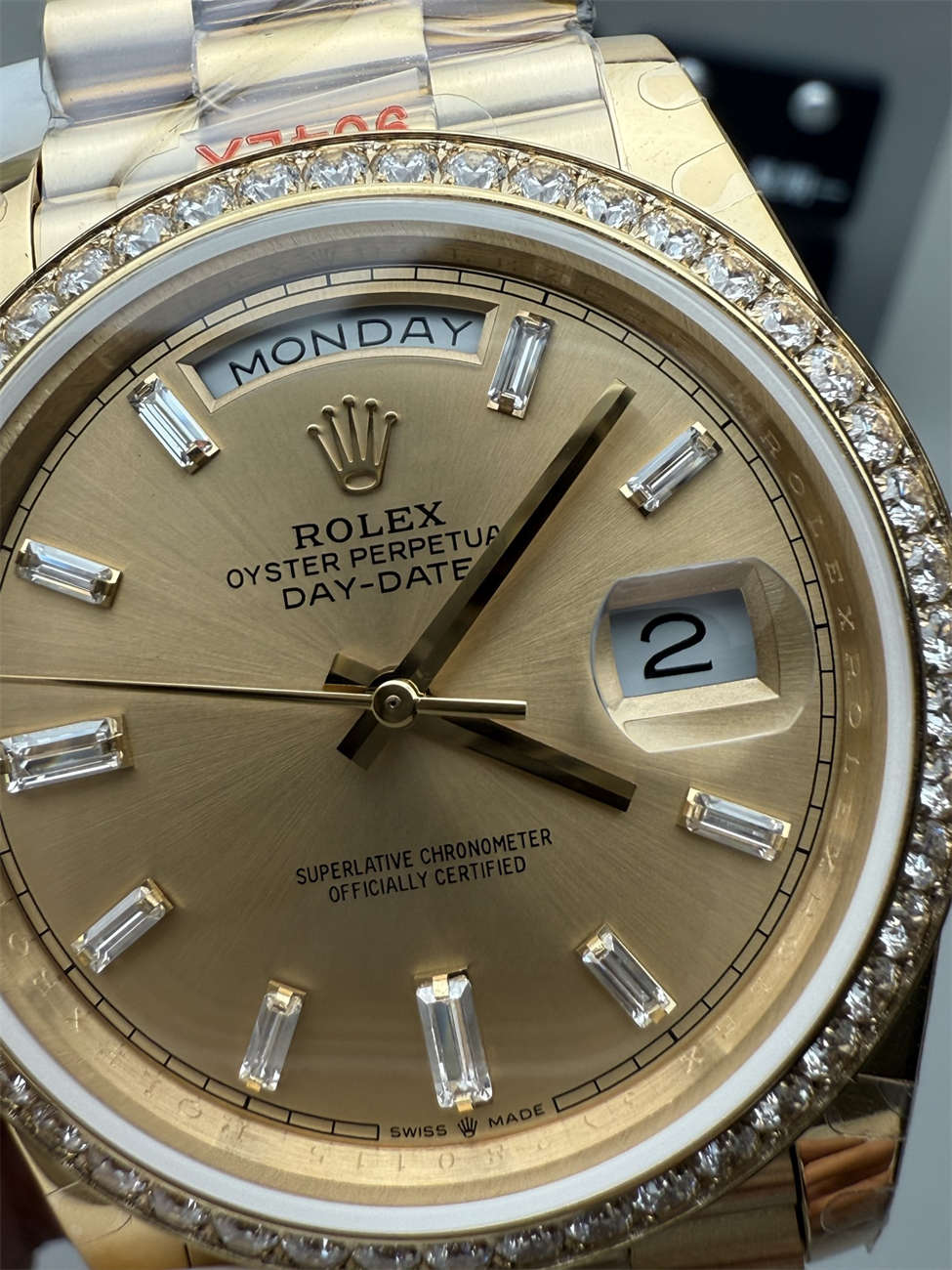 QF Day-Date 36mm Replica – Full-Weight 2836 Movement with Diamond Dial