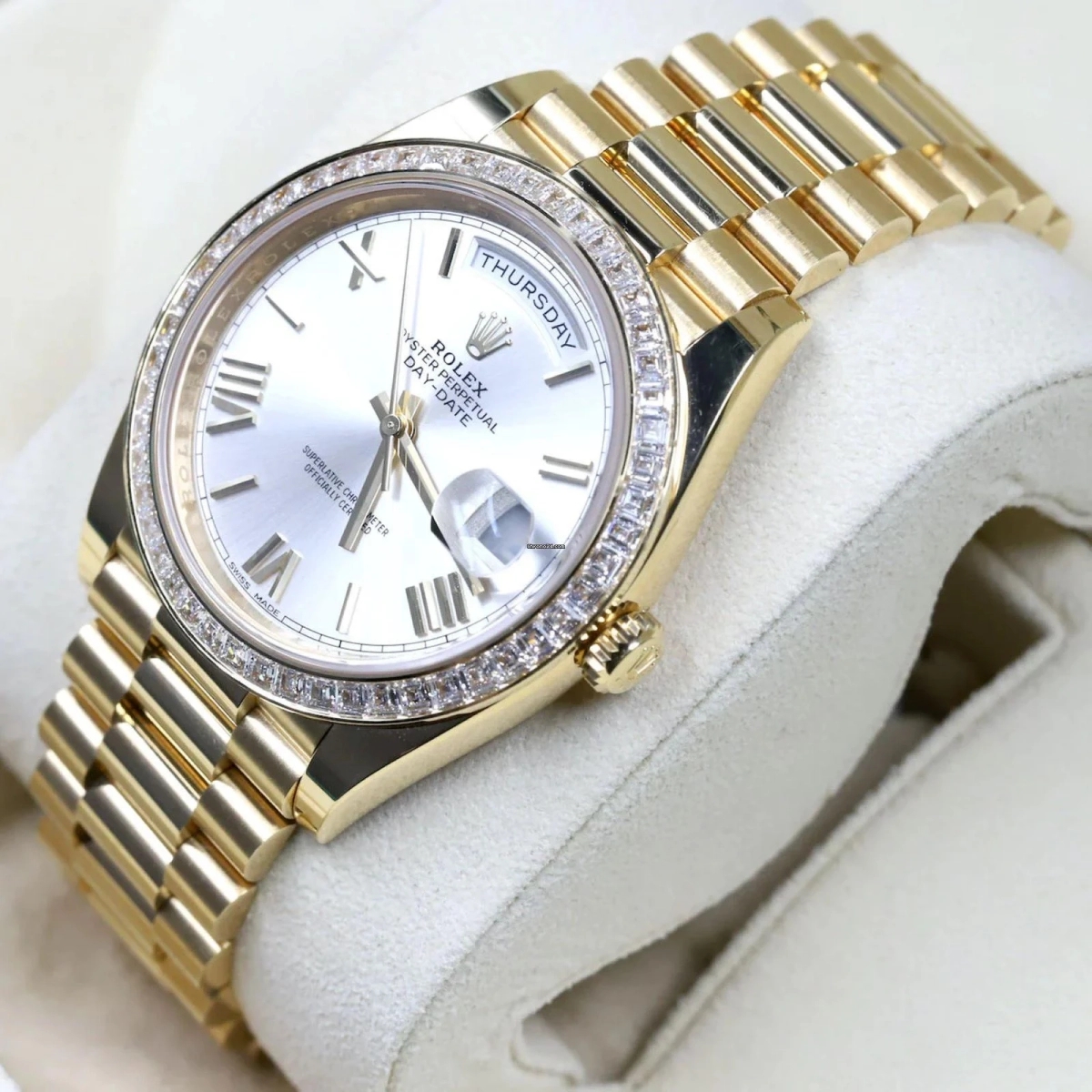 Rolex Day-Date 40mm 228398TBR-0006 Silver Dial President Watch