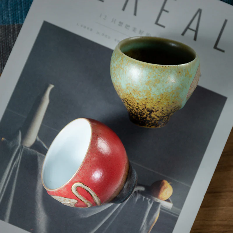 Lotus Pod Engraved Teacup Kung Fu Tea Cup