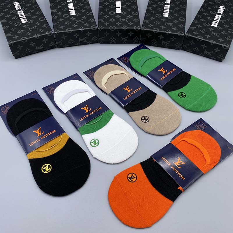 Set of 5 Pairs of Cotton Breathable Ankle Socks WZ-924000231