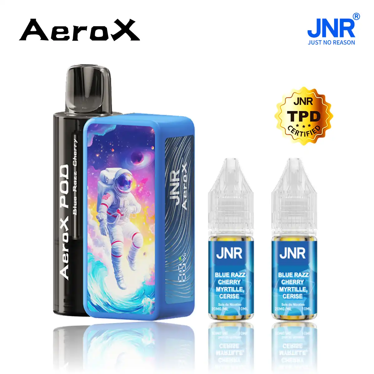 JNR AeroX 32000 Puffs - Kit Pod Remplissable et Rechargeable - Vape Grok