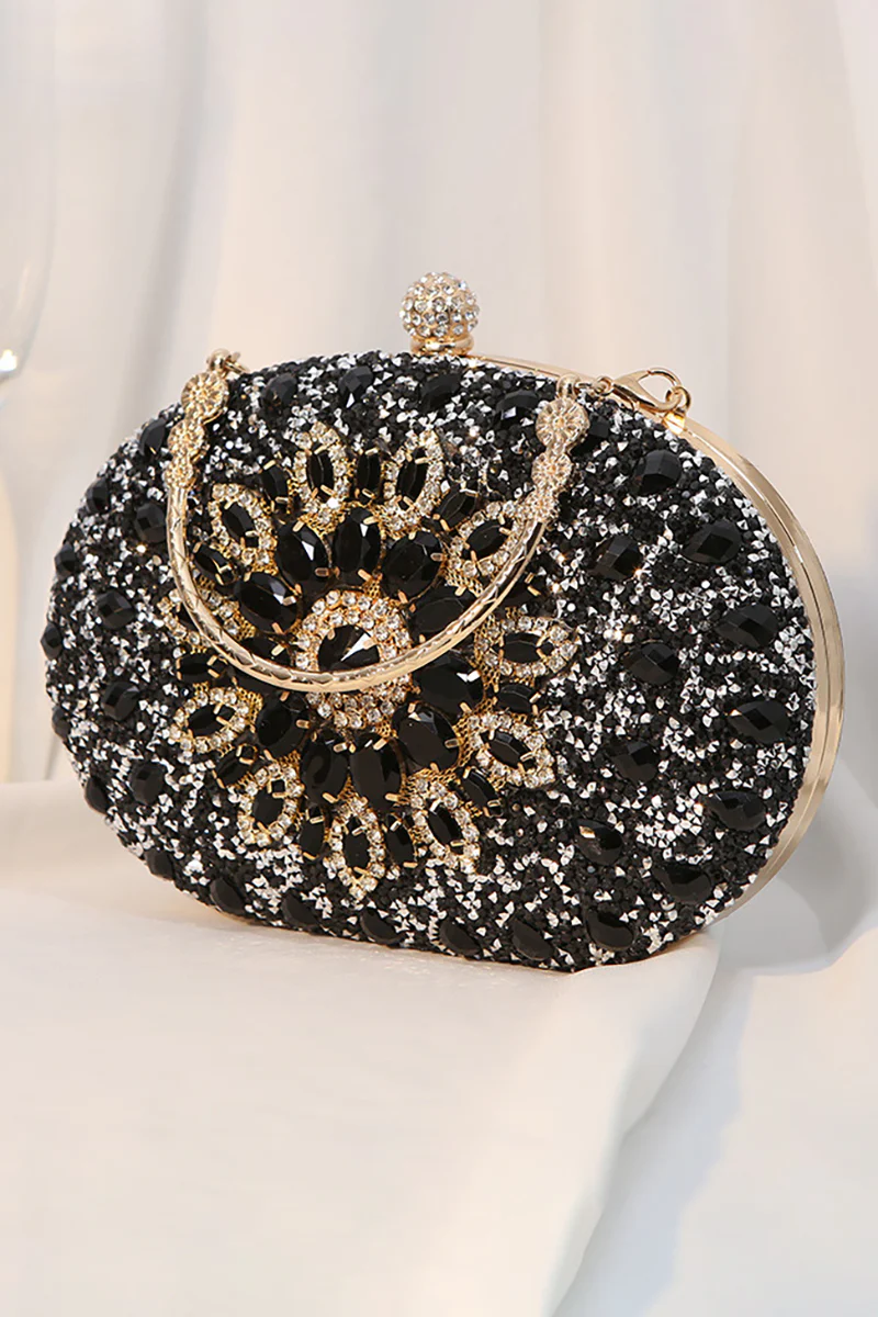 Rhinestone Sunflower Dinner Party Clutch Purses Bag