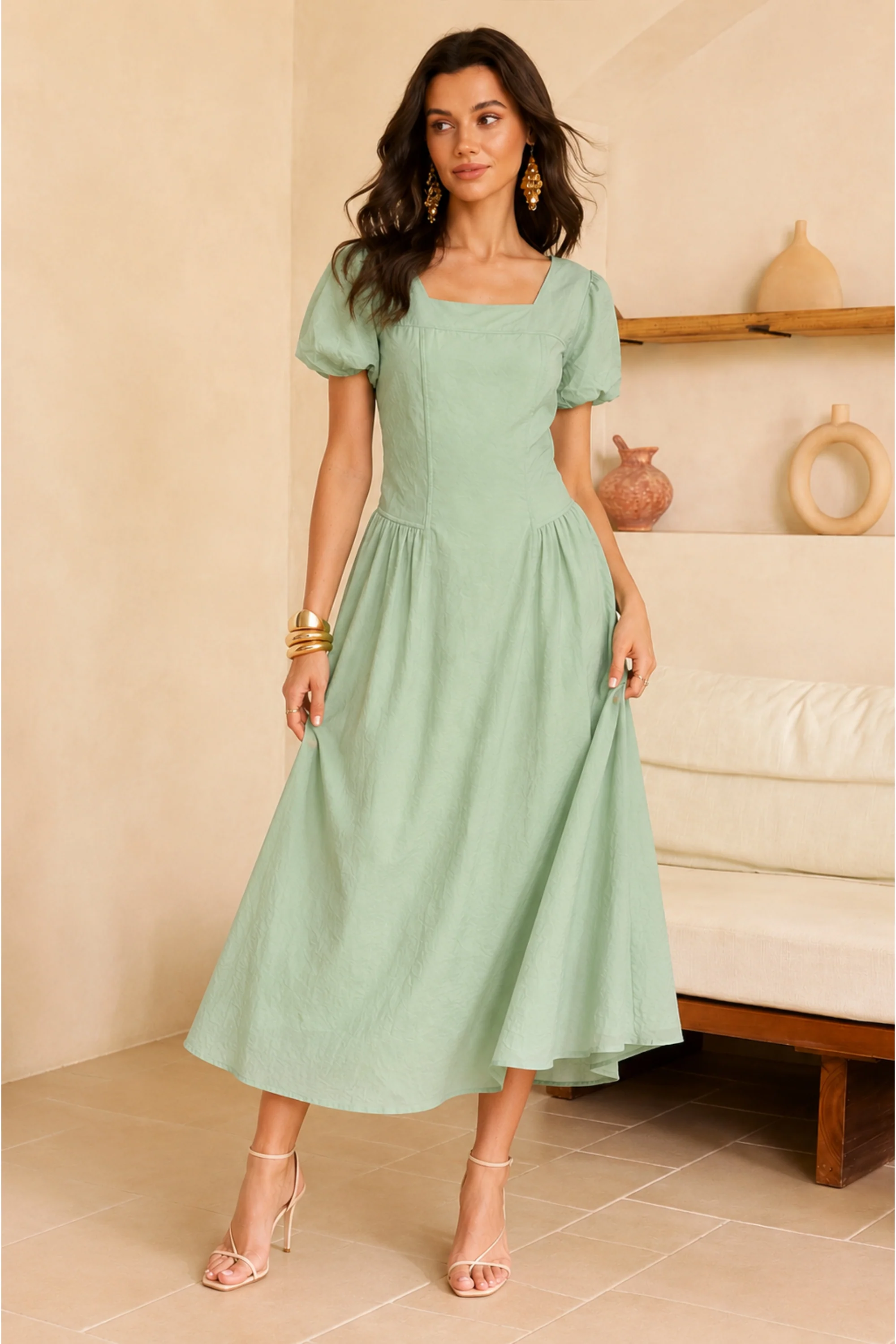 Moonmint Midi Dress