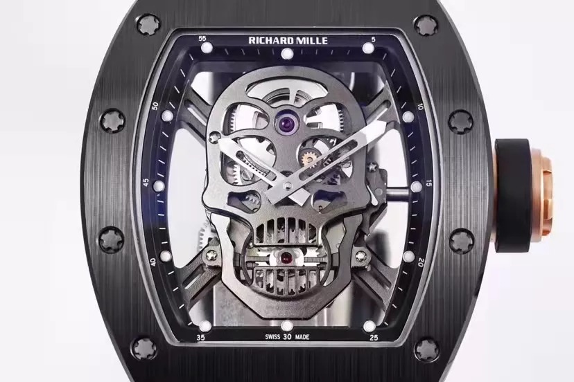 RM 52-01 Skull Black 44mm