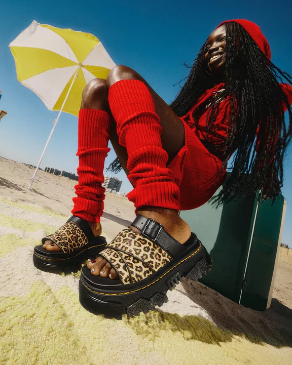 Mattison Leopard Slide Sandals