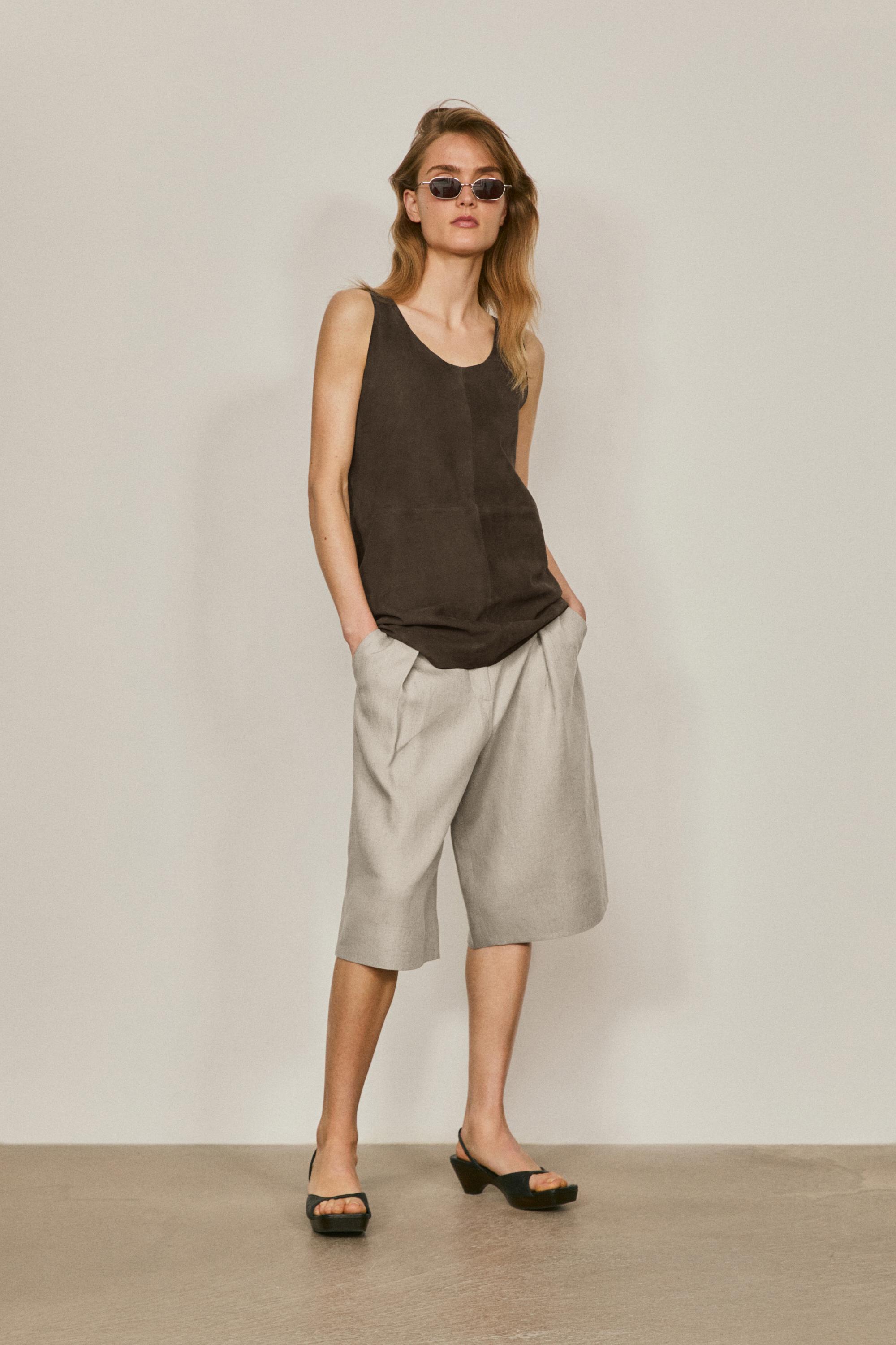 Top tirantes piel ante - LIMITED EDITION