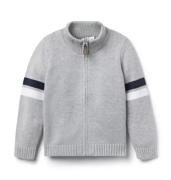 The Stripe Sweater Jacket