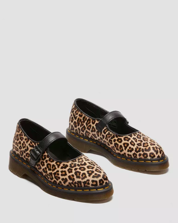 Elphie leopard Mary Jane shoes