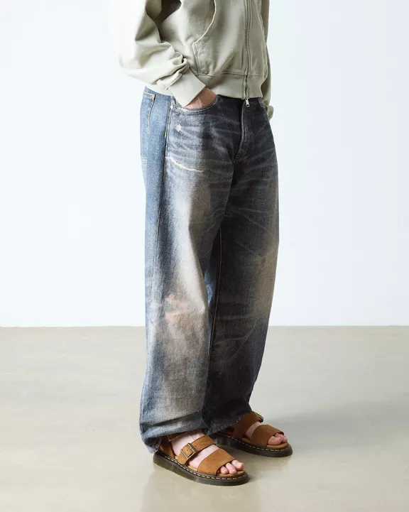 Gryphon Tumbled Nubuck Sandals