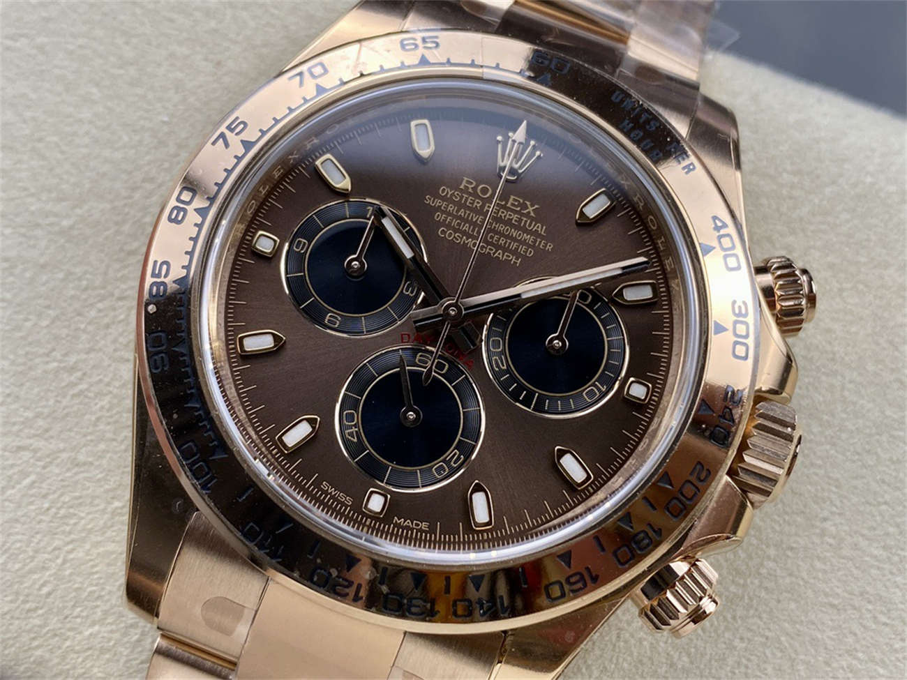 Rolex Daytona Chocolate Dial – Clean Factory Everose Gold 4130 Replica
