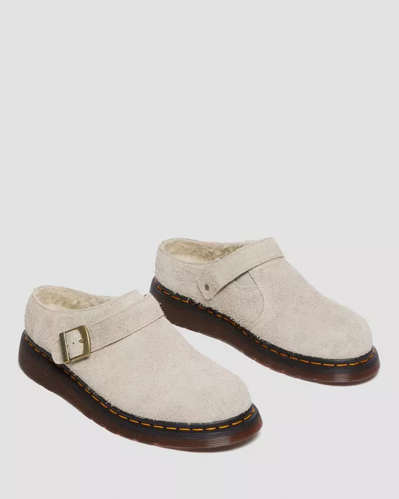 Isham Faux Shearling Lined Suede Mules