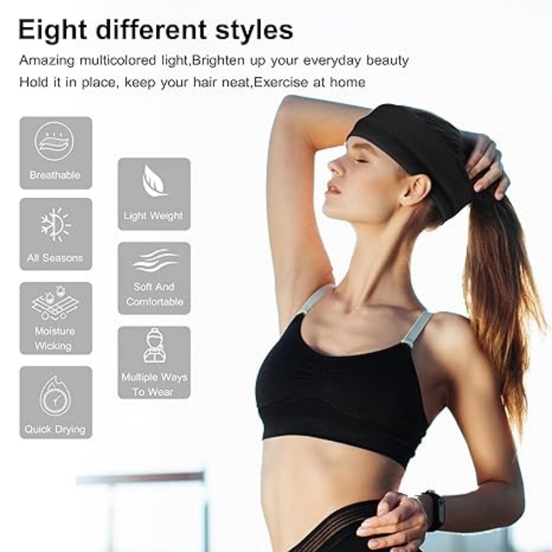 RUNBANDPRO 8 Pack Headbands for Women Non Slip