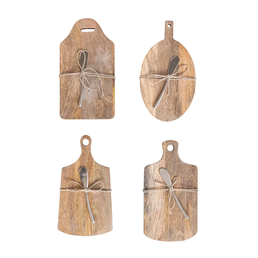 Mango Wood Board with Knife