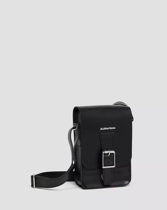 Kie Smooth Leather Vertical Crossbody Bag