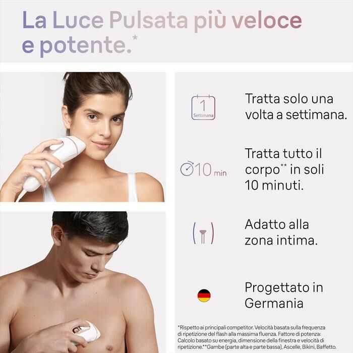 BRAUN - LUCE PULSATA PL7147-BIANCO/BRONZO