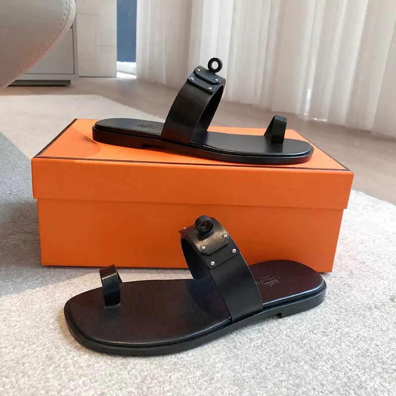 Fashion High Quality Real Leather Slippers LX-872307