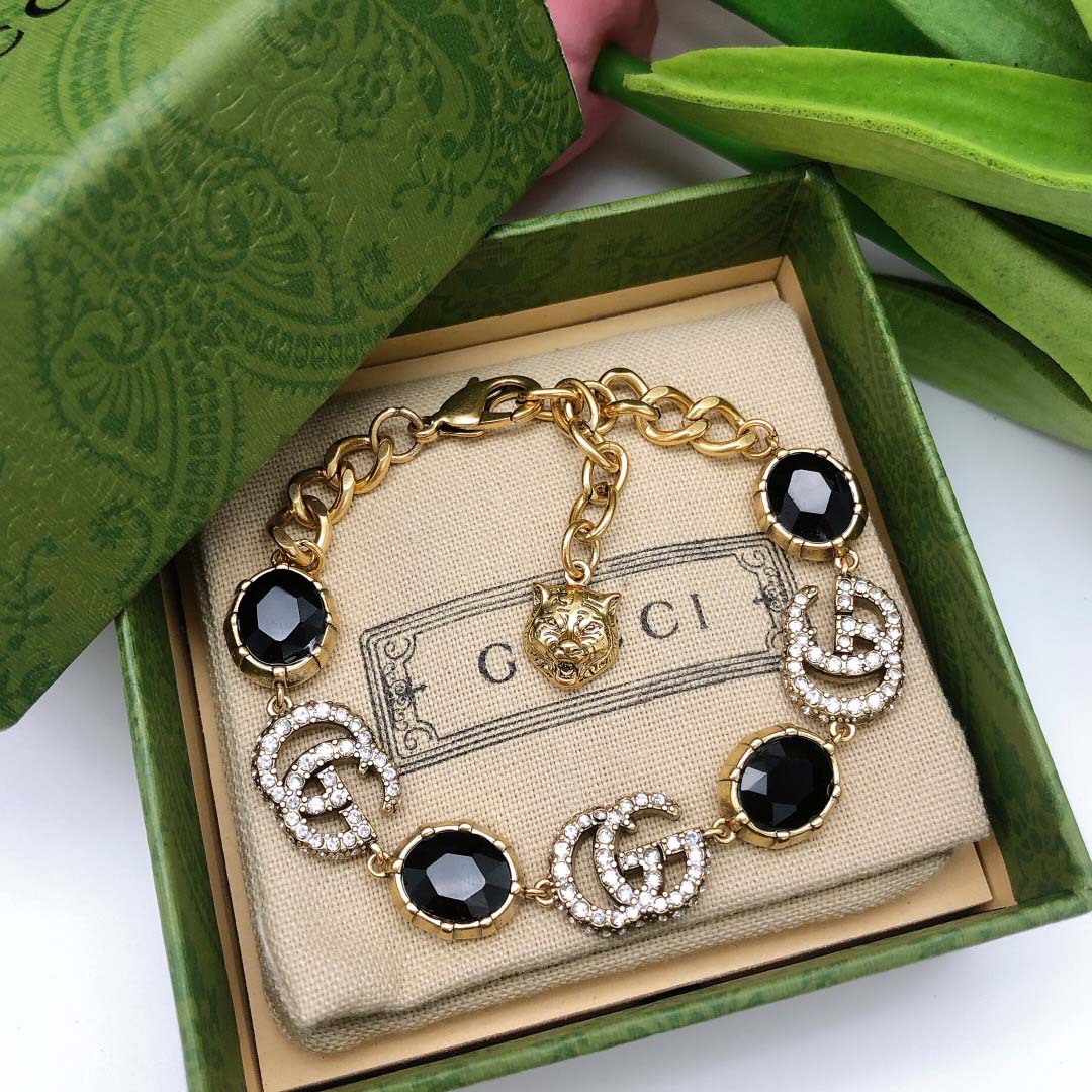 Black Gemstones Diamond Bracelet GGSL-9110008