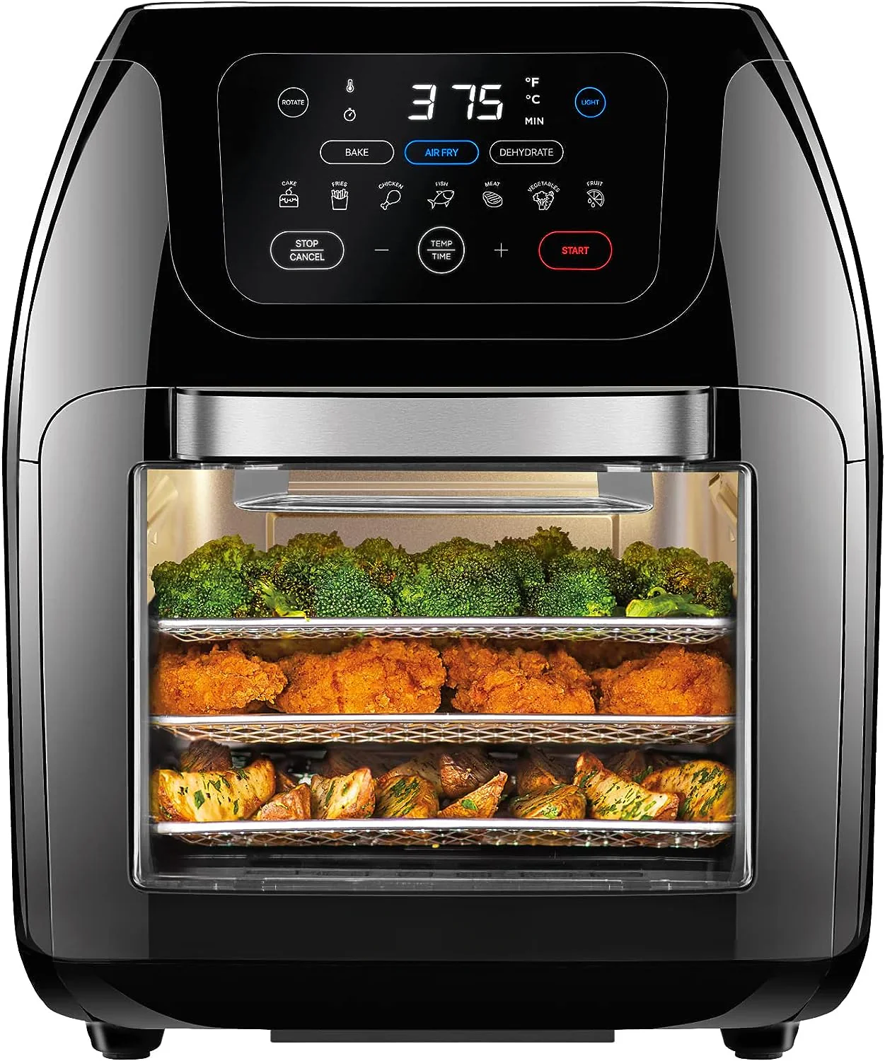 Multifunctional Digital Air Fryer+ Rotisserie, Dehydrator, Convection Oven
