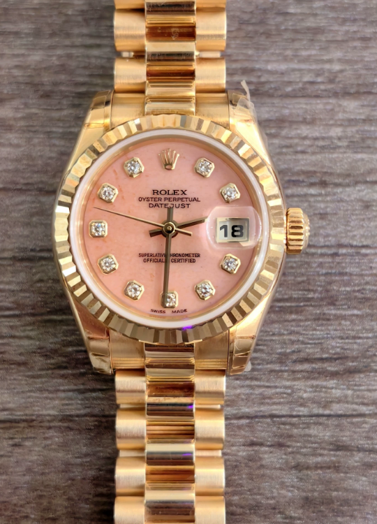 Rolex Lady-Datejust 69178 Pink Opal Dial 28mm