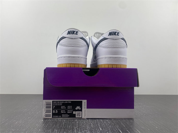 NK SB Dunk Low Pro White Gum CD2563-101