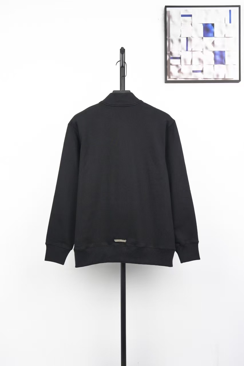 Chrome H Half zip hoodie