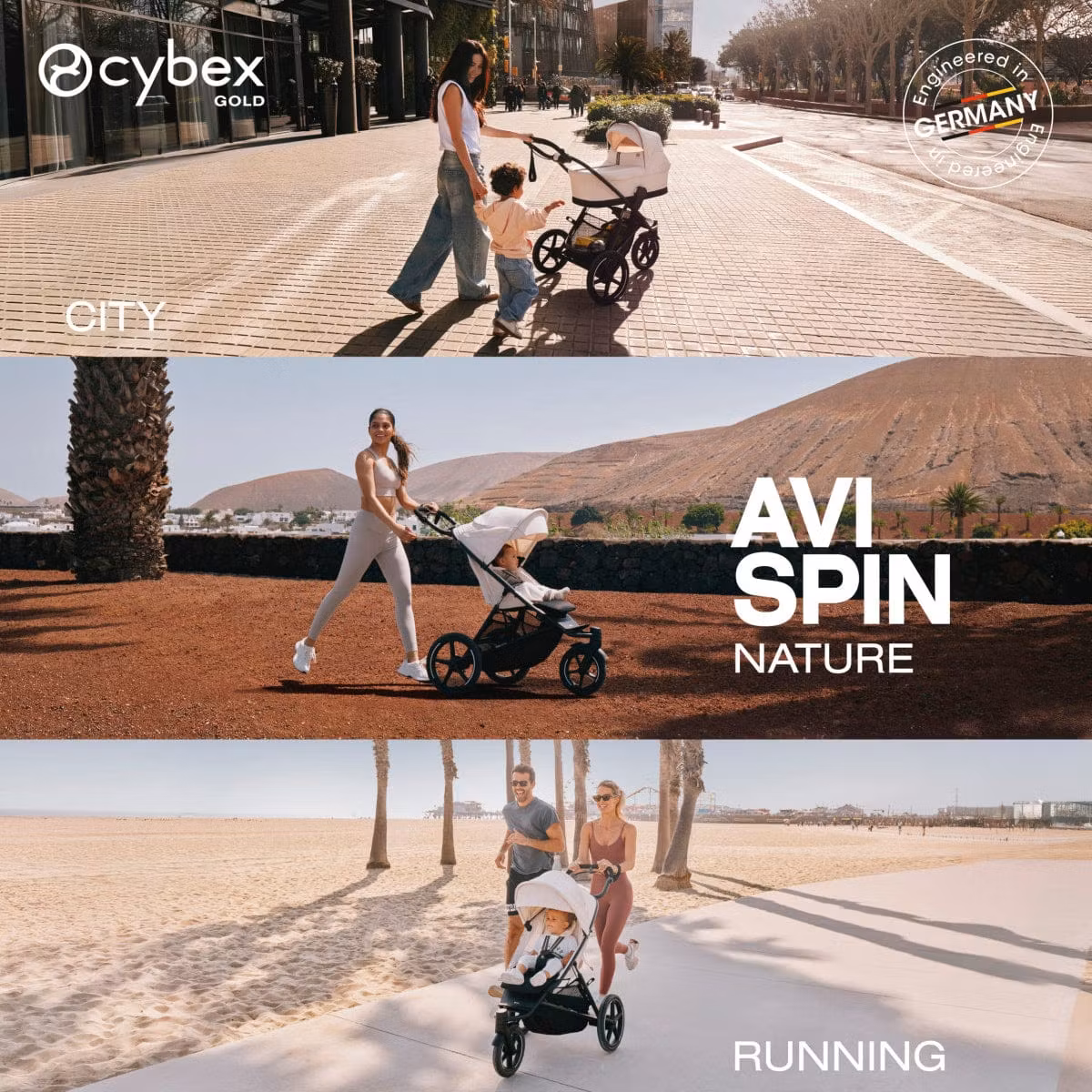 Cybex Avi Spin Jogging Stroller - Fog Grey