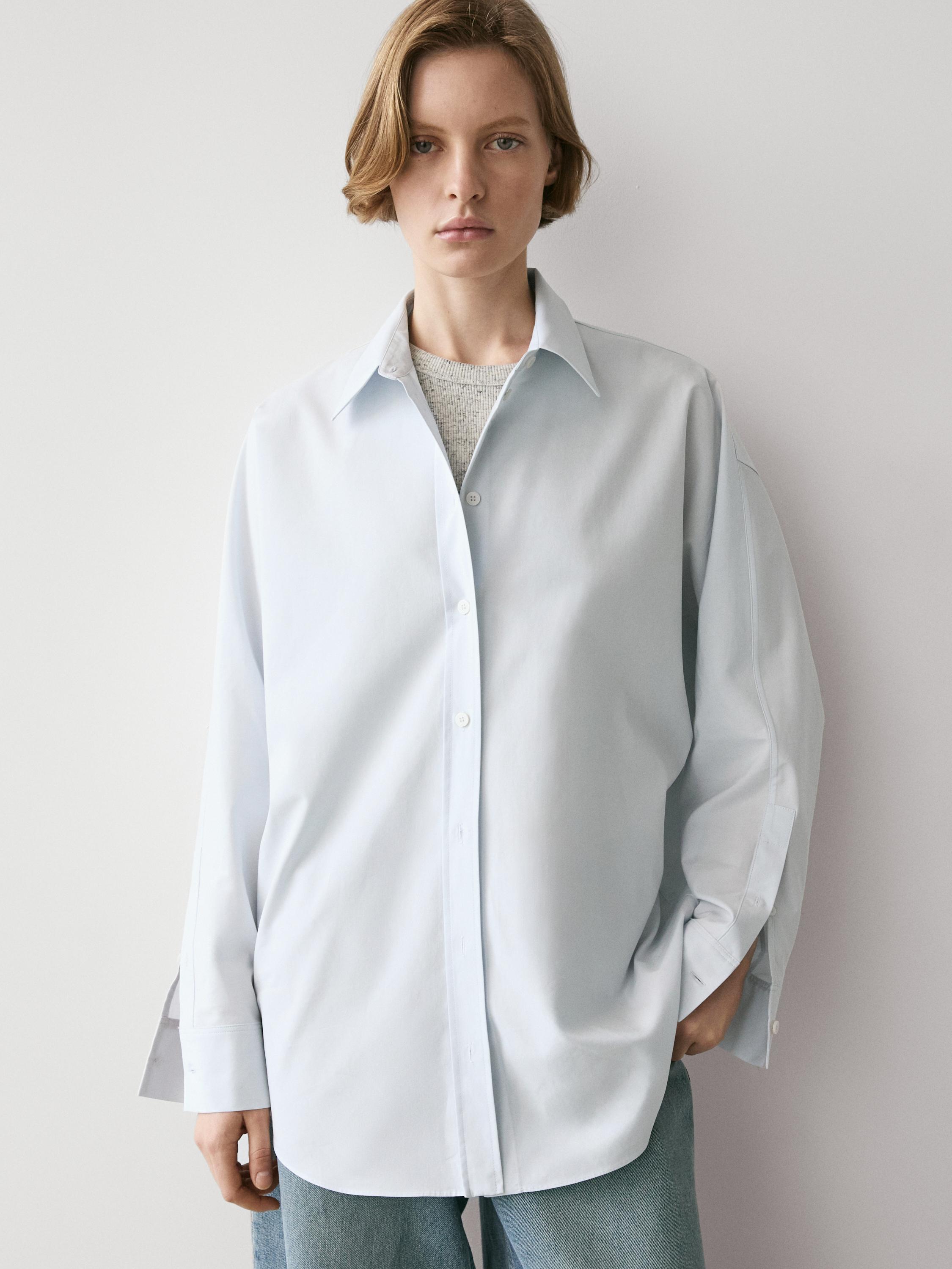 Camisa popelín con algodón